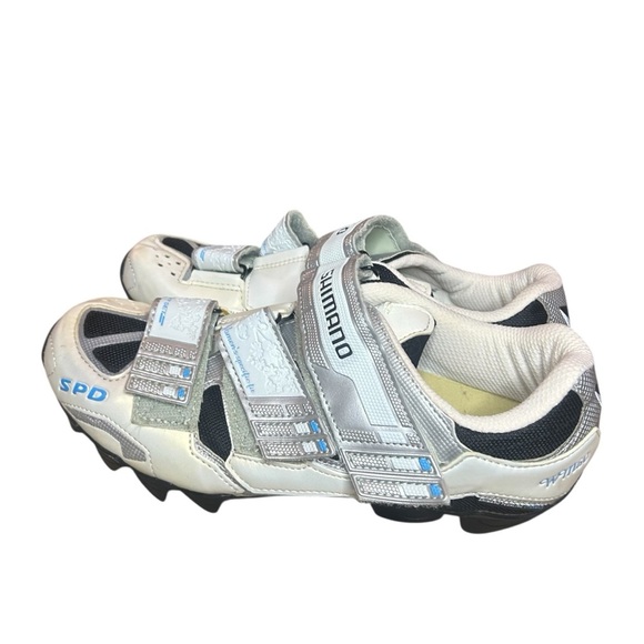 Shimano Silver white black Cycling Shoes clip in size 41 - Picture 4 of 12